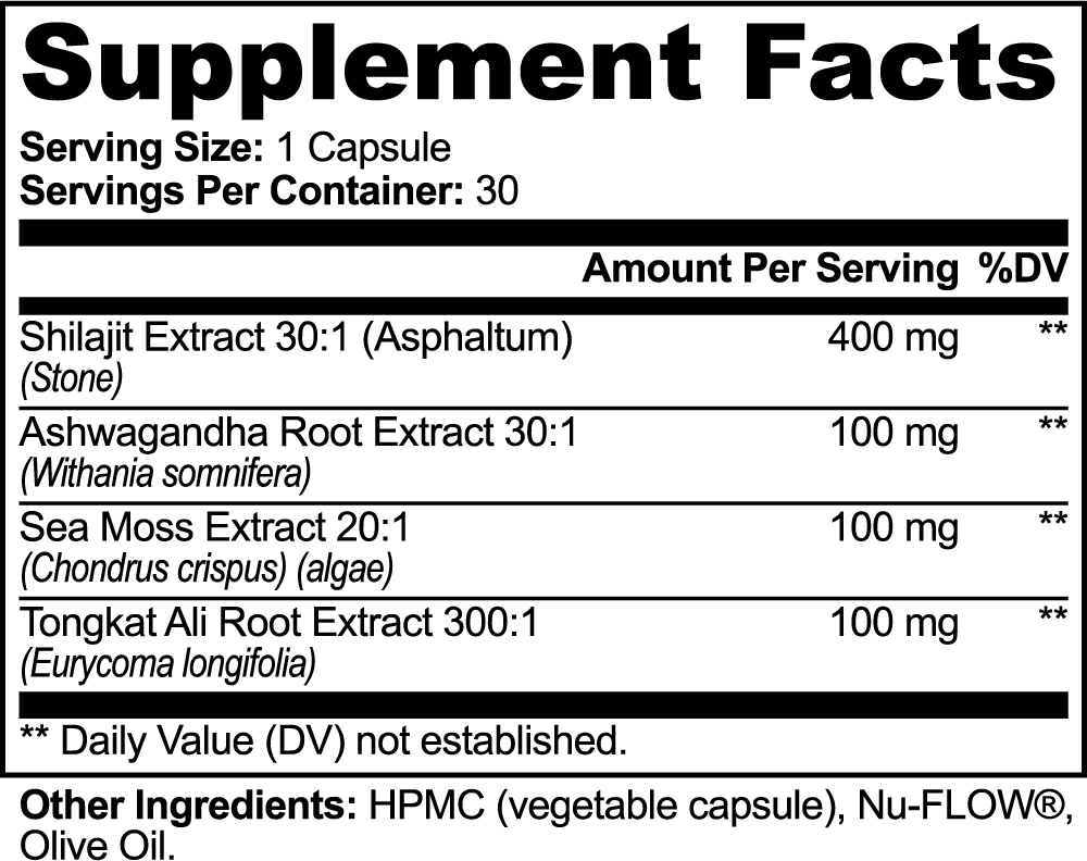 Shilajit Adaptogen Complex